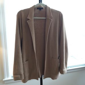 Banana Republic tan sweater blazer